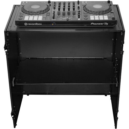 Odyssey 33"Wide x 36" Tall 2-Tier DJ Fold-Out Stand - Black