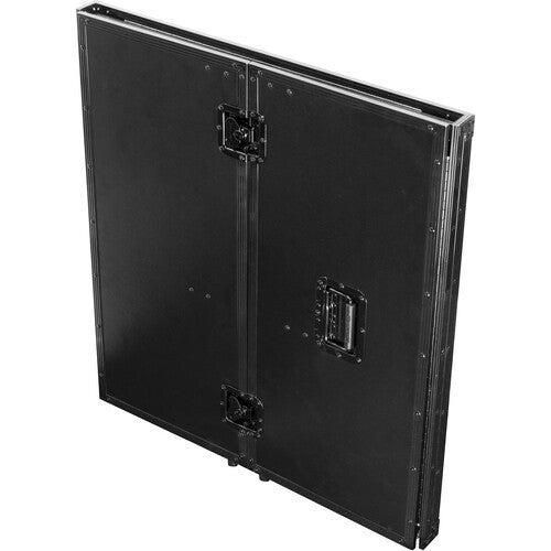 Odyssey 33"Wide x 36" Tall 2-Tier DJ Fold-Out Stand - Black
