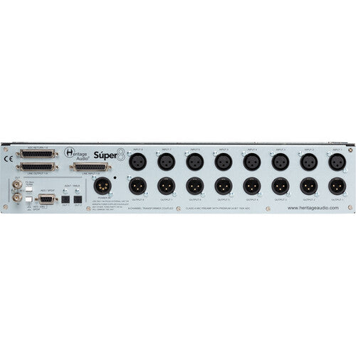 Heritage Audio Súper 8 8-Channel Microphone Preamp with Premium 24-Bit 192 kHz ADC