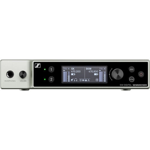 Sennheiser EW-DX 835-S SET (Q1-9) Dual-Channel Digital Wireless System with Two Handheld Mics & MMD 835 Capsules