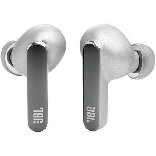 Écouteurs intra-auriculaires sans fil à réduction de bruit JBL Live Pro 2 (argent)