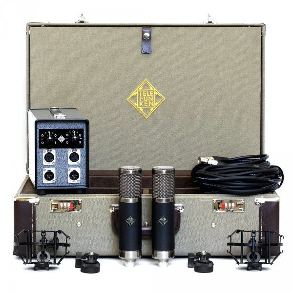 Telefunken TF47 Large Diaphragm Tube Condenser Microphone Stereo Set