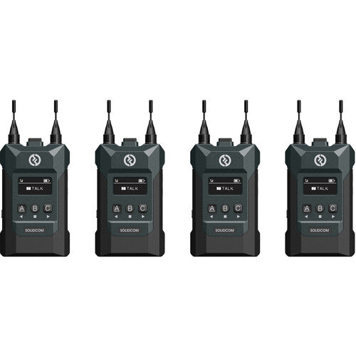 Hollyland SOLIDCOM M1 Full-Duplex Wireless Intercom Solution (4 Beltpacks)