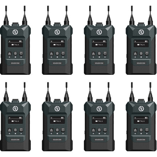 Hollyland SOLIDCOM M1 Full-Duplex Wireless Intercom Solution (8 Beltpacks)