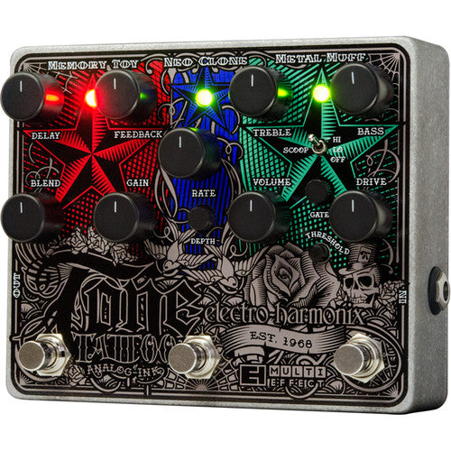 Pédale multi-effets analogique Electro-Harmonix TONE TATTOO