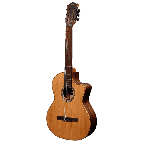 Lag Guitars OC170CE Guitare classique électroacoustique 4/4 en nylon Occitane - Naturel