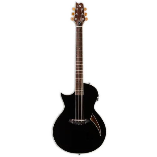 ESP LTD TL-6S THINLINE Left-Handed Acoustic Electric Guitar with Fishman Pickup - Black