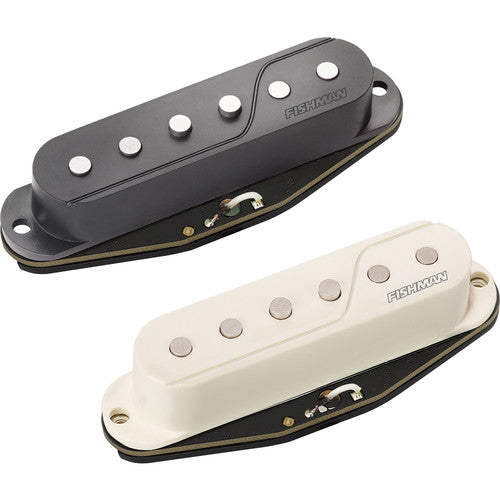 Fishman FLUENCE SS Single Width Active Stratocaster Pickup - Black/White