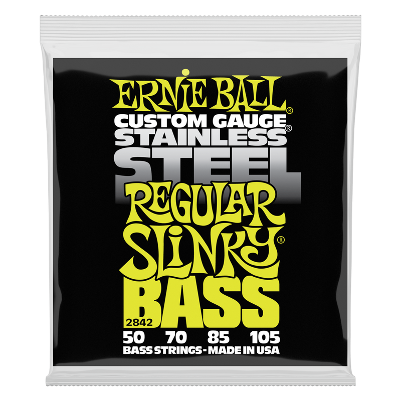 Ernie Ball 2842EB Stainless Steel Slinky Bass Strings - Regular .050-.105