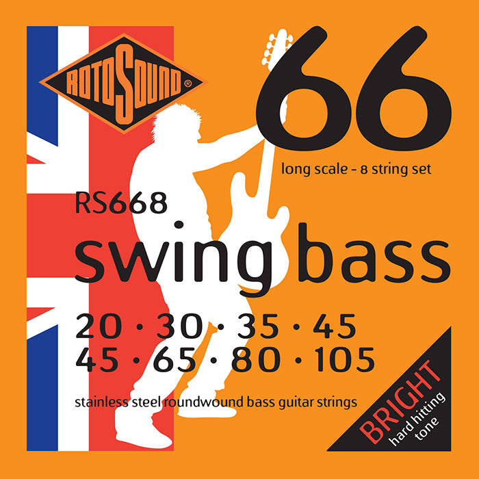 Rotosound RS668 Stainless Steel Bass Strings 20-105