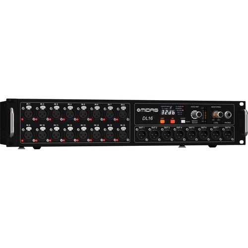 Midas Dl16 16-Input  8-Output Stage Box With 16 Midas Mic Preamps - Red One Music