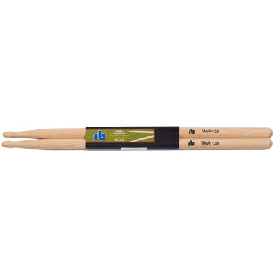 RB Drums RB-2B Baguettes de batterie en érable avec pointes en bois