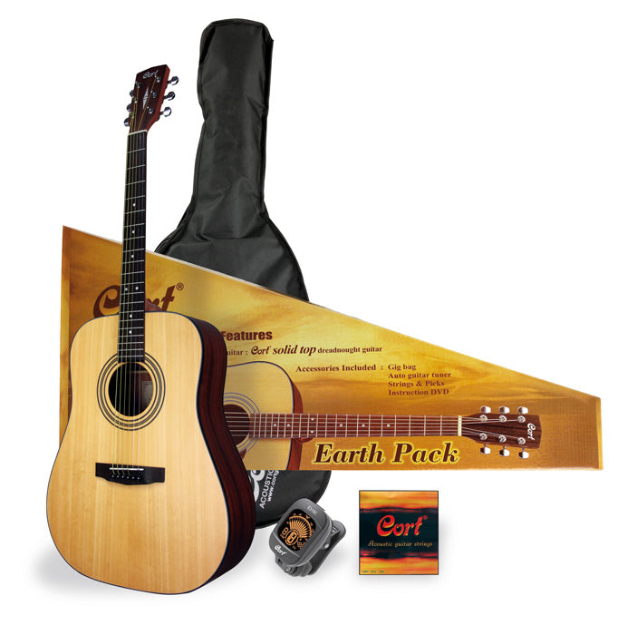 Cort EARTH-PACK-OP Dreadnought Package