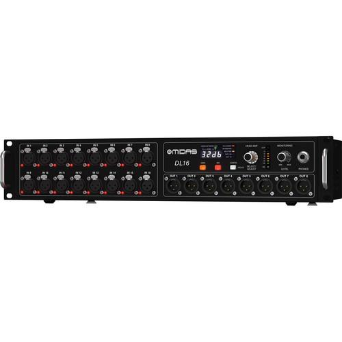 Midas Dl16 16-Input  8-Output Stage Box With 16 Midas Mic Preamps - Red One Music