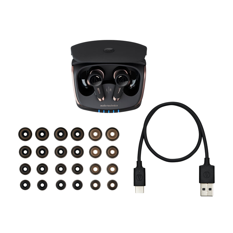 Audio-Technica ATH-TWX9 casque dans l'oreille sans fil - noir