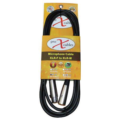 ProX-XCP-XLR05 5 Ft. Balanced XLR3-F to XLR3-M Premium Audio Microphone Cable - Red One Music