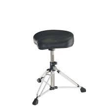 K&M 14000 Chrome Double Braced Drum Throne With Shaker Mount - Red One Music