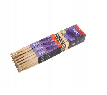 Baguettes de batterie en érable On-Stage MW5A - 12 paires
