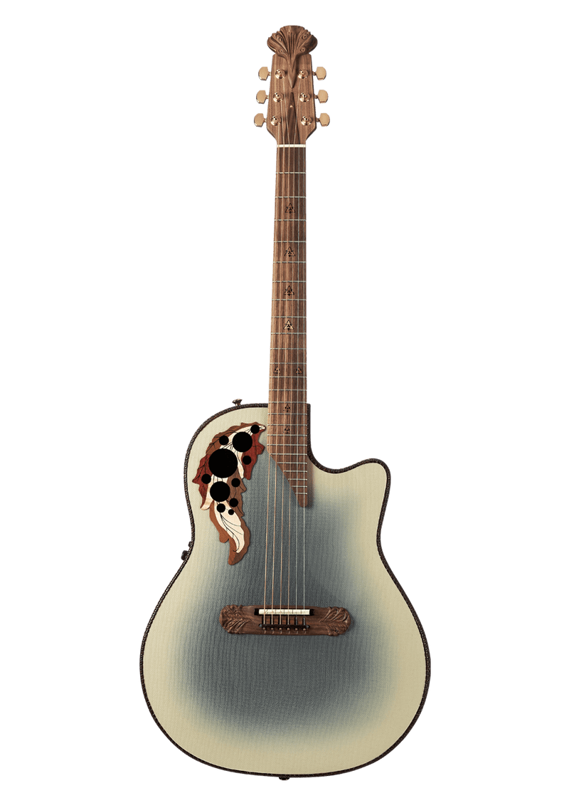Ovation Adamas 2087GT-7 - Guitare électro-acoustique à pan coupé à corps profond - Reverse Beige Burst