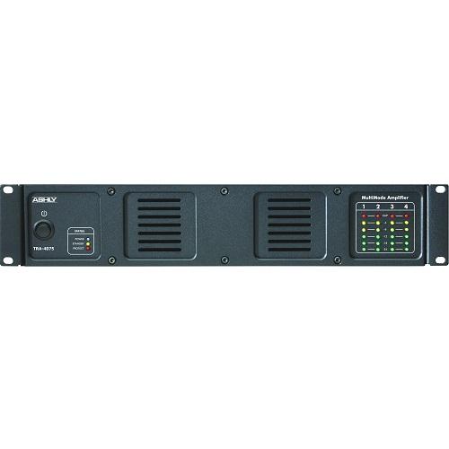 Ashly Tra-4075 Rackmount 4-Channel Power Amplifier With 70V100V Transformer - 40 Watts Per Channel At 8 Ohms - Red One Music