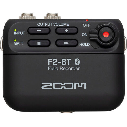 Zoom F2-BT Enregistreur de terrain portable ultracompact compatible Bluetooth avec microphone Lavalier