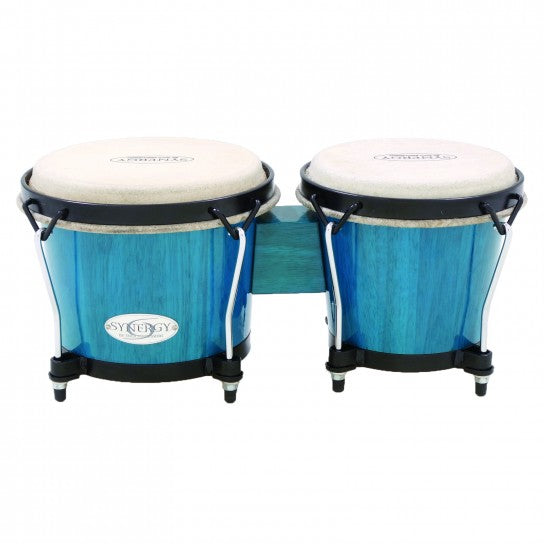 Bongos en bois Toca 2100BB Synergy - Bleu Bahama