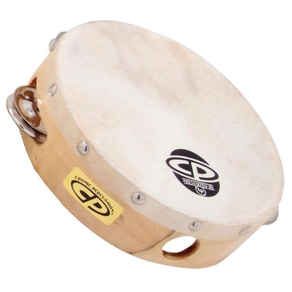 LP CP376  6 Inch Tambourine With Head Single Row - Red One Music