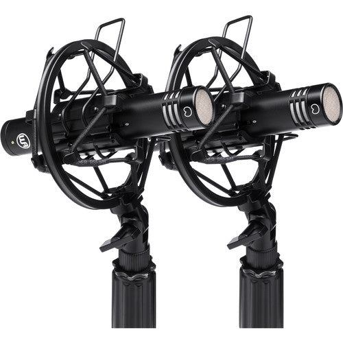 Warm Audio WA-84-C-B-ST Small Diaphragm Condenser Microphone (Stereo Pair, Black) - Red One Music