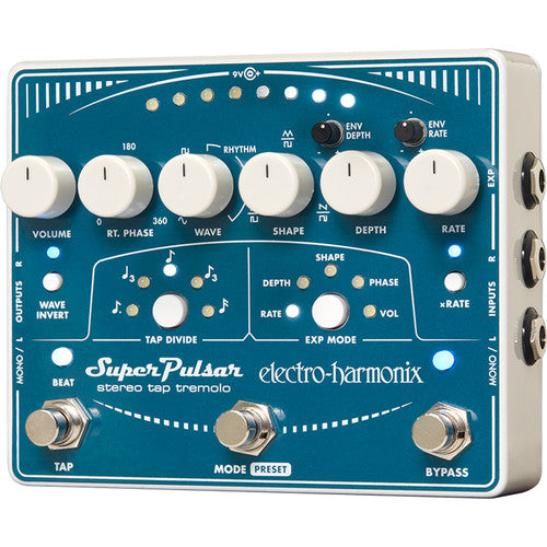 Pédale de trémolo stéréo Electro-Harmonix SUPER PULSAR