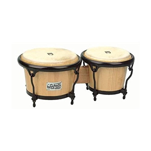 Bongos en bois Toca 2400N Player's Series 5 1/2″ et 7″ - Finition naturelle