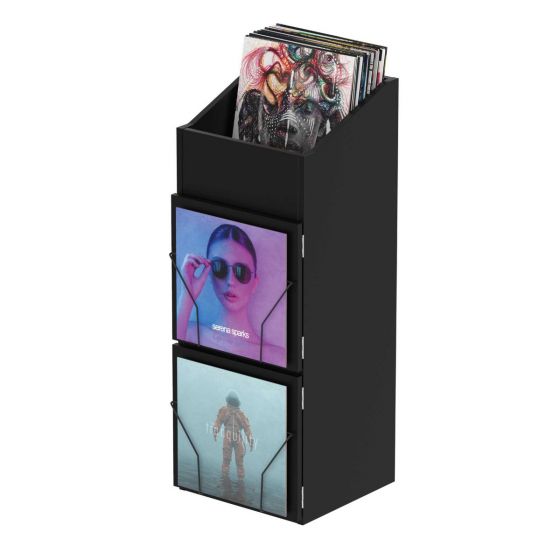 Glorious RECORD-DOOR-BLK Porte d'affichage pour boîte à disques - Noir