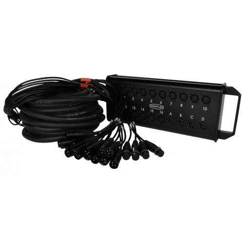 Digiflex He16-4X-100 Neutrik Rean Connectors Black Connectors With Gold Contacts - Red One Music