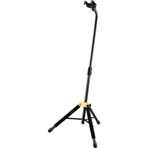 Hercules Gs414B Auto Grip System Ags Single Guitar Stand Black - Red One Music