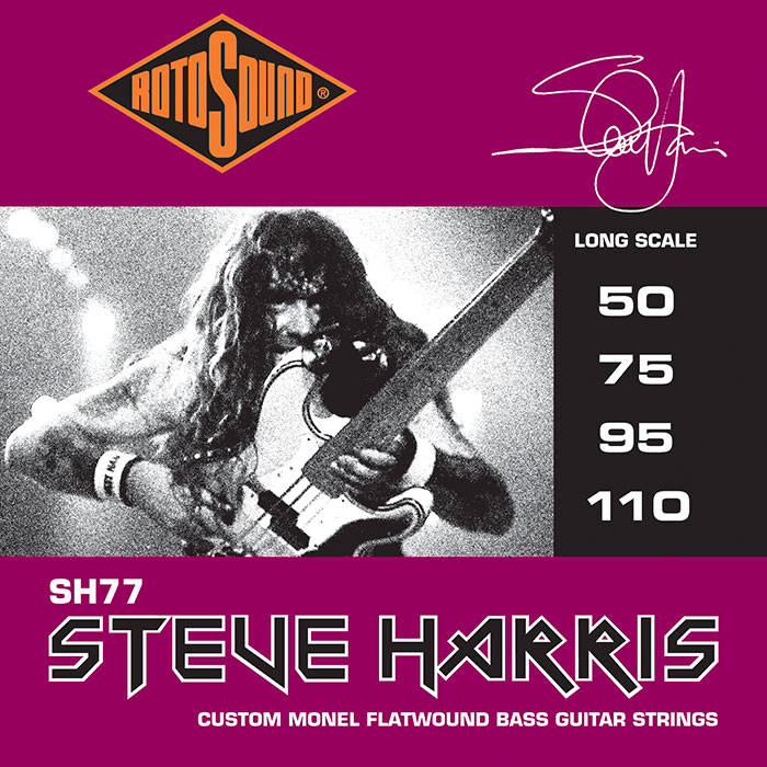 Rotosound SH77 Steve Harris Monel Flatwound Set 50-110