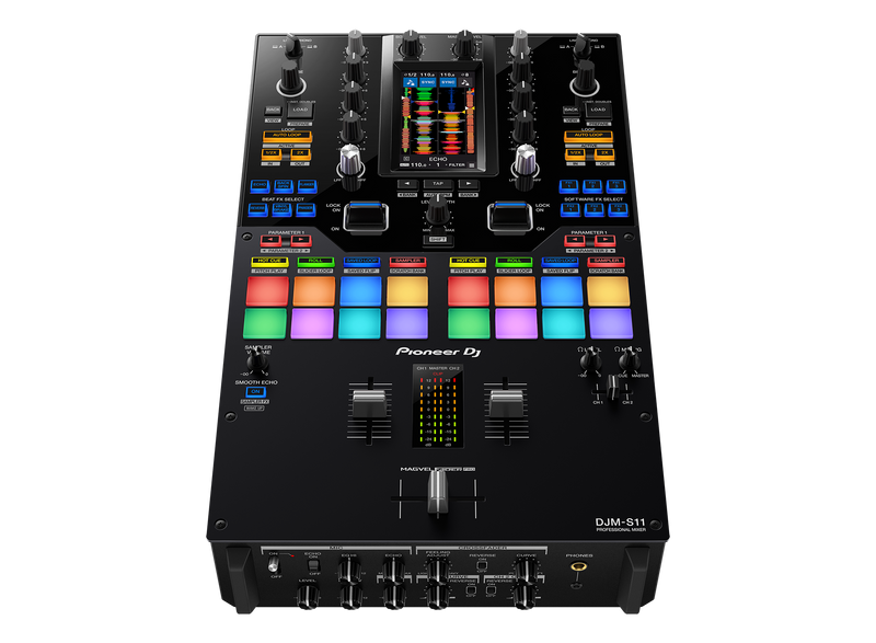 Pioneer DJ DJM-S11 Professional Scratch Style 2-Channel DJ Mixer (Black)