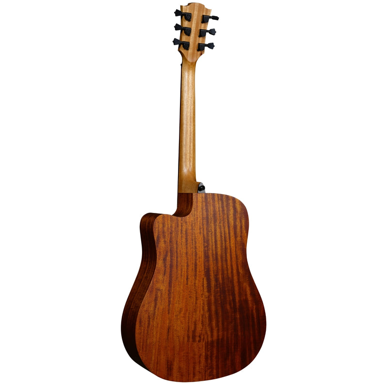 Lag Guitars T170DCE Tramontane 170 Guitare électrique acoustique Dreadnought Pan coupé Naturel