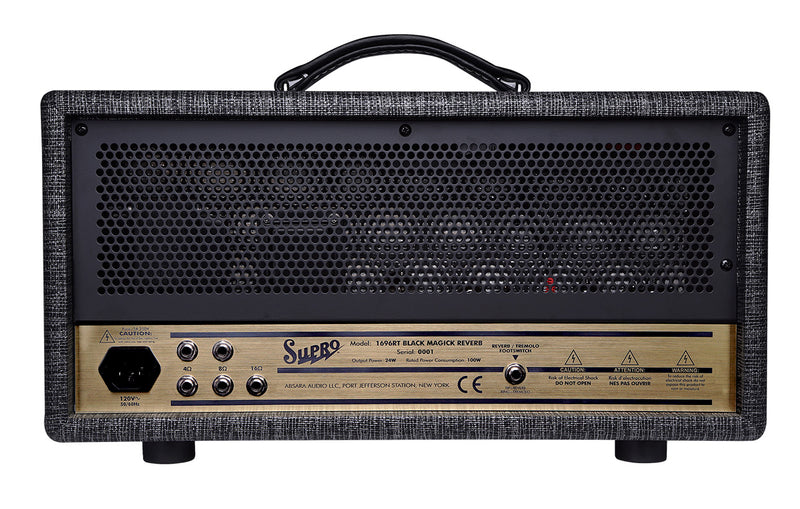 Supro 1696RTH Black Magick Reverb 25W Class A Tube Head Amplifier