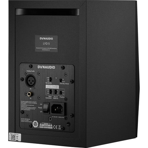 Dynaudio LYD 5B Moniteur de haut-parleur 5" Nearfield (simple, noir)