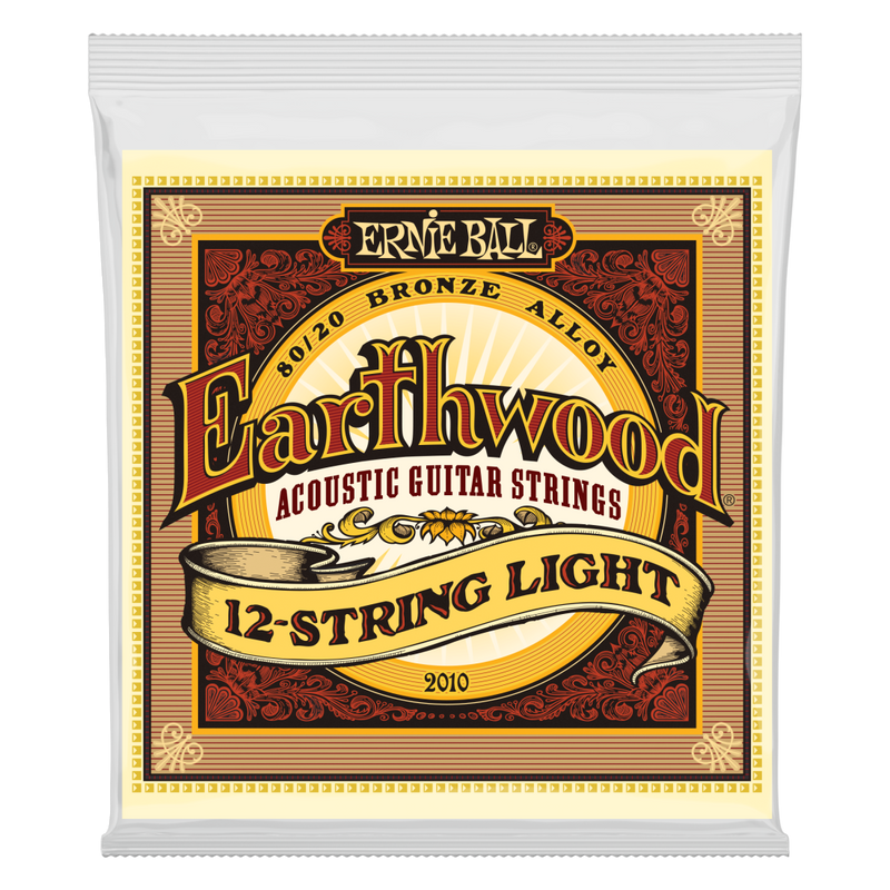 Ernie Ball 2010EB Earthwood 12-String Light Acoustic 80/20 Bronze 9-46