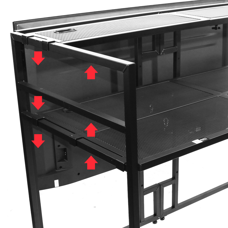ProX XF-MESAMEDIAMK2 DJ Façade Table Workstation