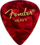 Fender Guitar Pick 351 Shape Classic Celluloid 1 Gross - Red Moto - Heavy, 144-Count