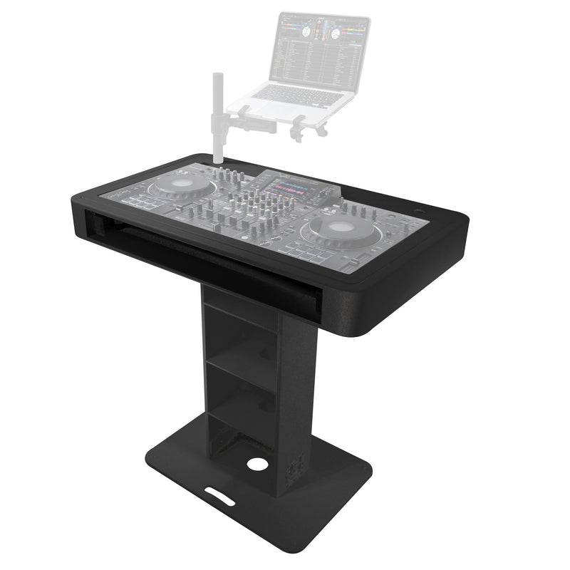 ProX XZF-DJCTBLCASE CONTROL TOWER DJ Podium Stand Travel Case for Pioneer XDJ-XZ, DDJ-1000 SRT, DDJ-SZ2, and DDJ SX-3 - Black