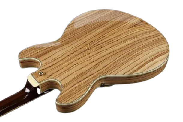 Ibanez AS93ZWNT Artcore Expressionist Series Semi Hollow-Body Electric Guitar (Zebra Wood-Natural)