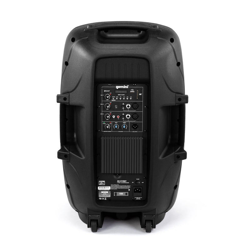 Gemini AS-2115BT-PK 2000 Watt Active Bluetooth Loudspeaker w/Stand - 15"