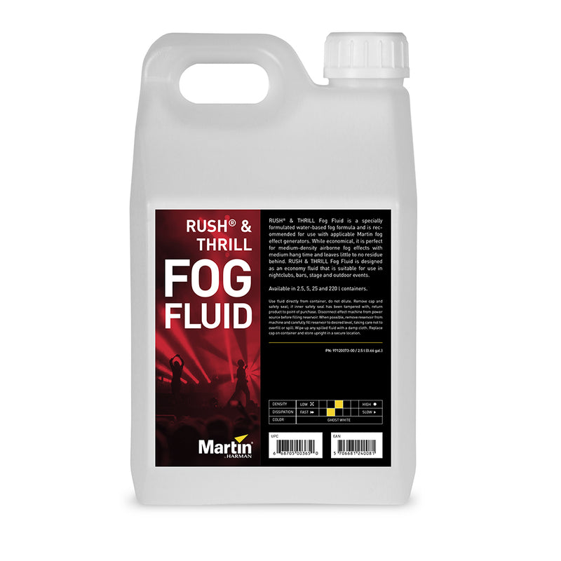 Liquide à brouillard Jem Pro RUSH THRILL - 2,5 L