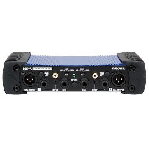 Proel Db2A Active 2-Channel D.I. Box - Red One Music