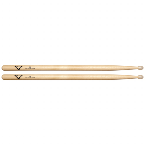 Vater Vh2Bn 2B Nylon Tip Hickory Drum Sticks - Red One Music