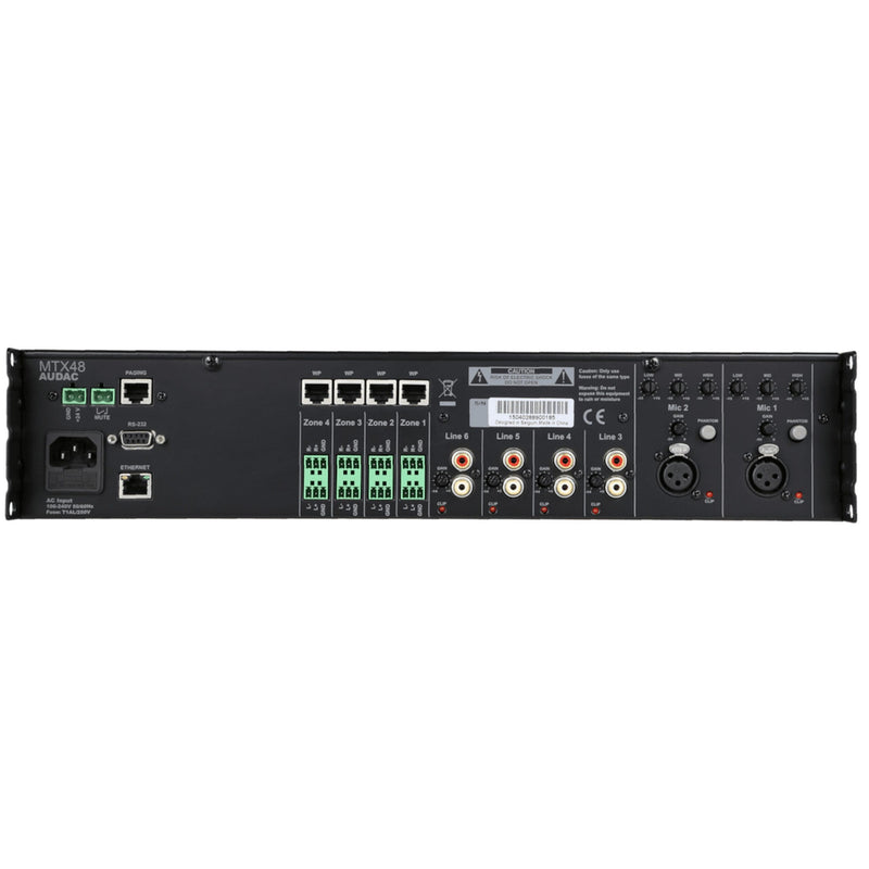 Audac MTX48 4-Zone Audio Matrix
