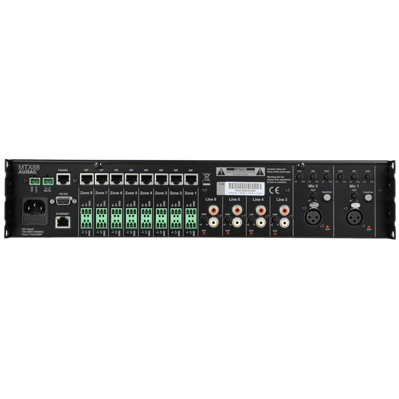 Audac MTX88 8-Zone Audio Matrix