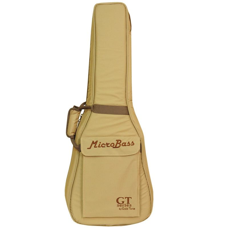 Gold Tone MEBASS Solid Body - Basse microélectrique avec micro piézo avec housse de transport
